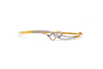 18K Yellow Gold Oval 0.54ct Diamond Bracelet